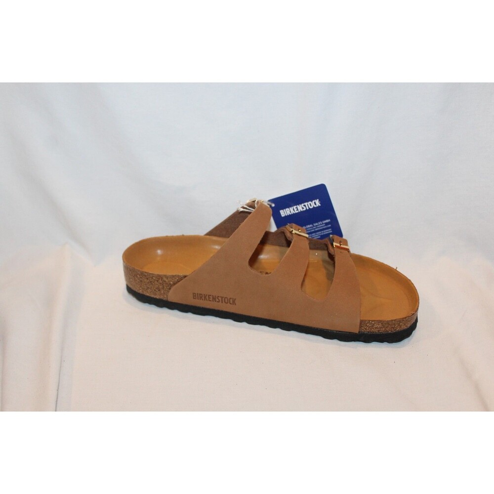 BIRKENSTOCK WOMEN'S FLORIDA LEATHER 3 STRAP SANDALS FRESH MINK 40 REGULAR - Picture 4 of 6